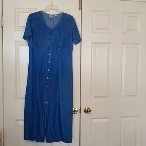 MPH, VINTAGE, 100% COTTON, BUTTON DOWN DRESS SIZE XL